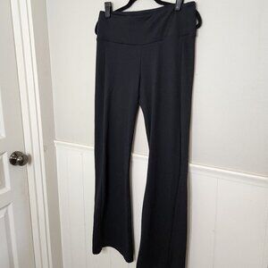 BETABRAND Black Dress Pants Yoga Waistband Flare Leg